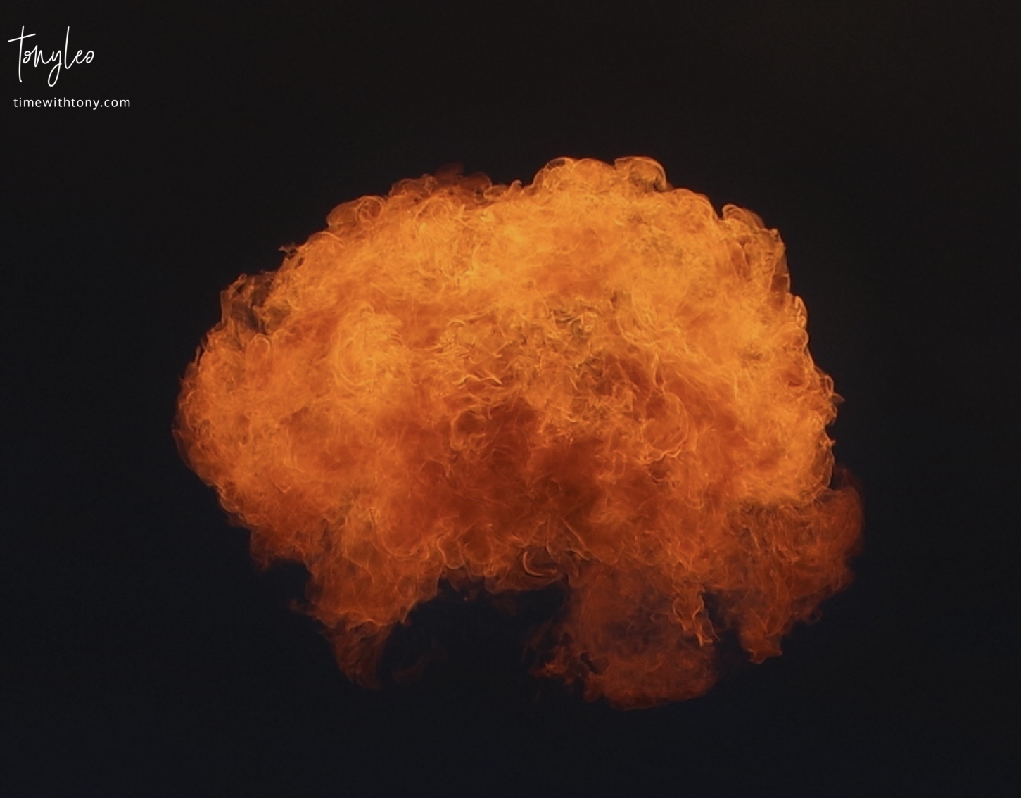 Fireballs in the sky